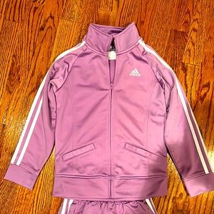 Girls Addias track suit. Excellent condition.
